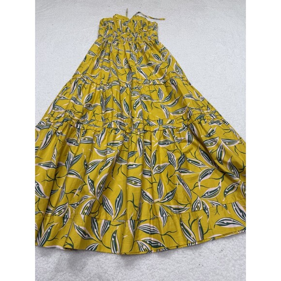 Anthropologie Maxi Dress Yellow Somerset Strapless Vacay Boho Preppy Size XS NWT - Picture 8 of 12